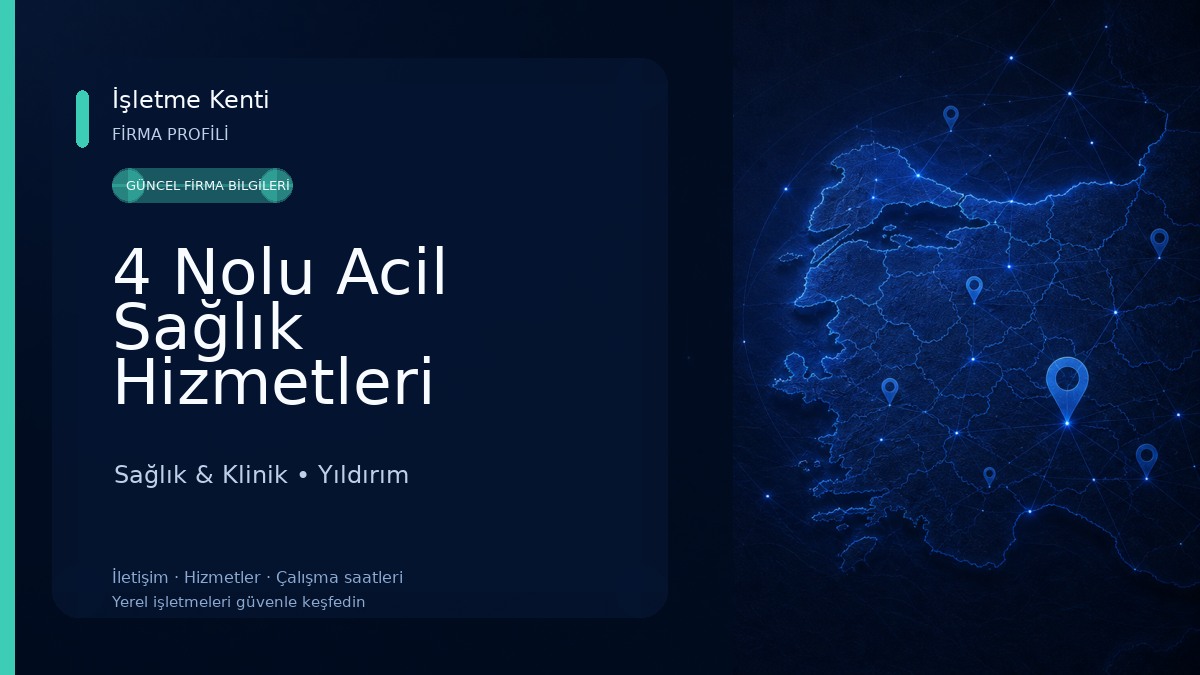 4 Nolu Acil Sağlık Hizmetleri İstasyonu Sağlık & Klinik
