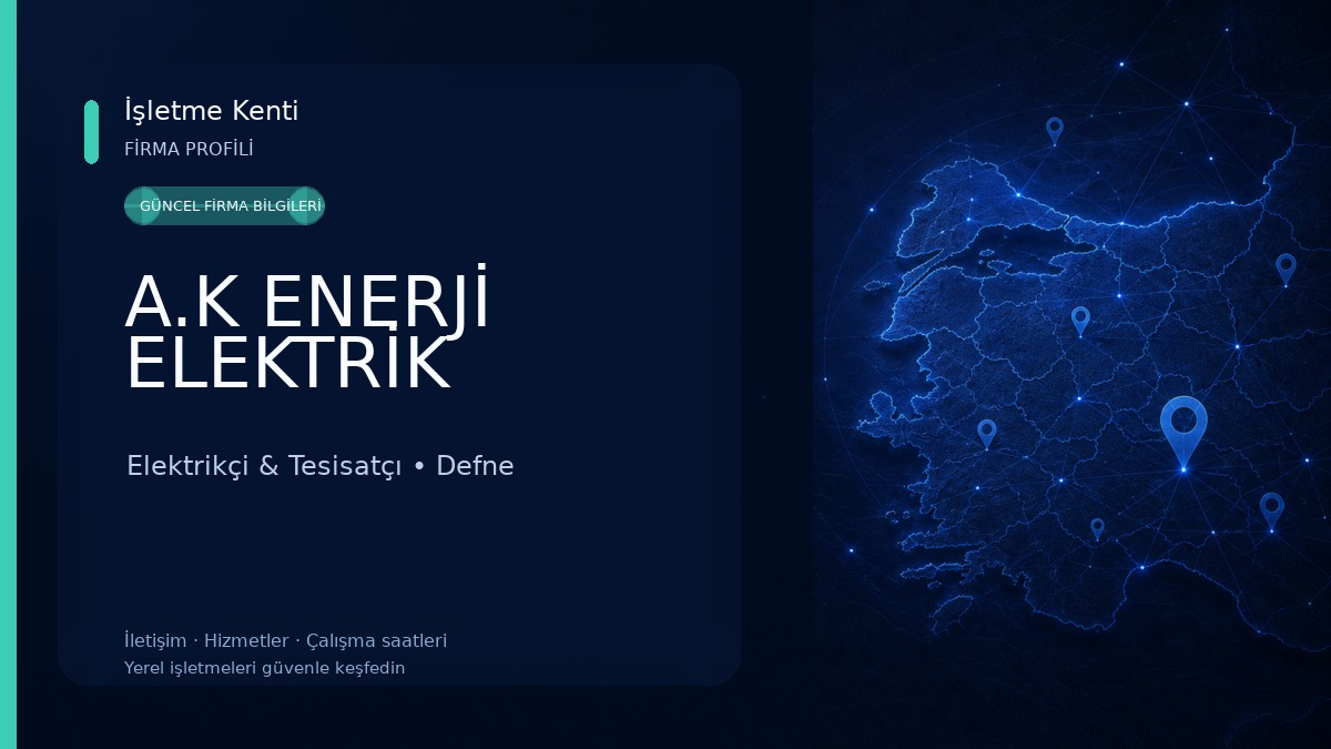 A.K ENERJİ ELEKTRİK