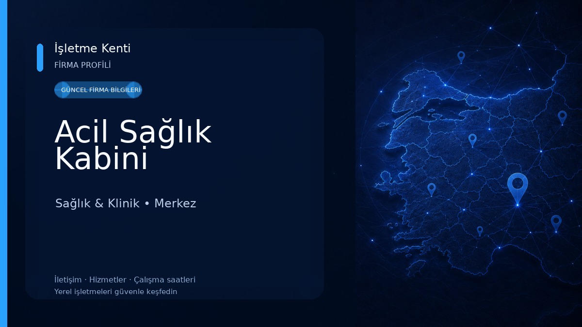 Acil Sağlık Kabini