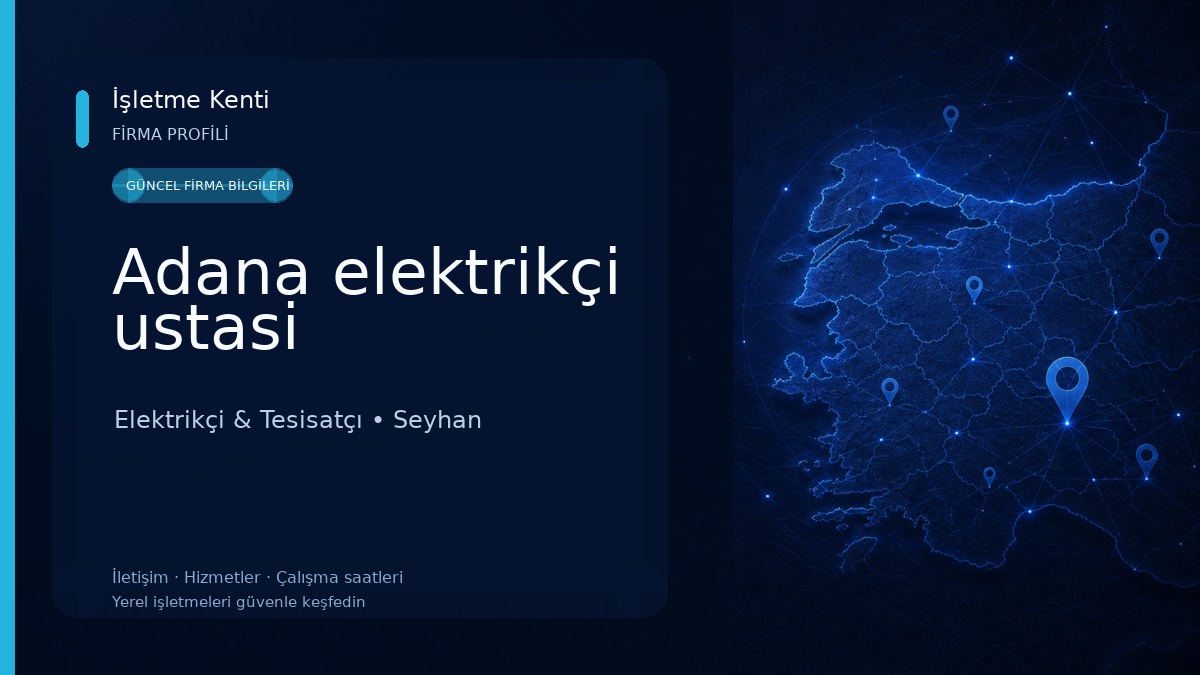 Adana elektrikçi ustasi 