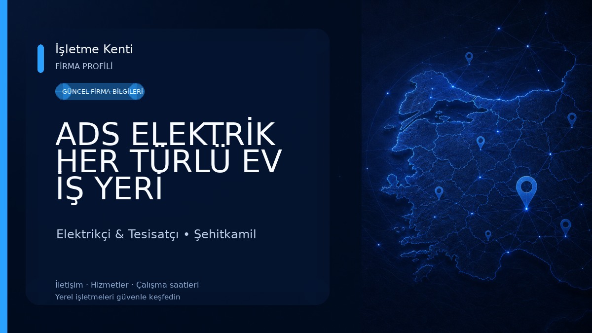 ADS ELEKTRİK HER TÜRLÜ EV İŞ YERİ ELEKTRİK TESİSATI VE ARIZA İŞLERİ YAPILIR 7/24 HİZMET ElektrikçiAçık 
