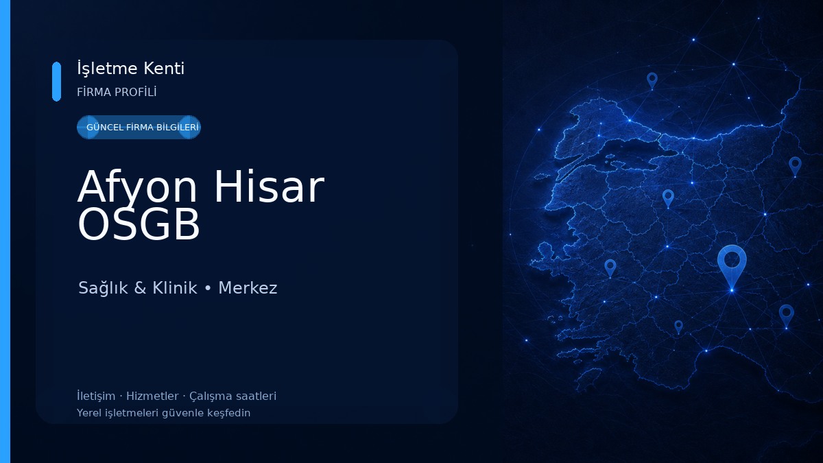 Afyon Hisar OSGB
