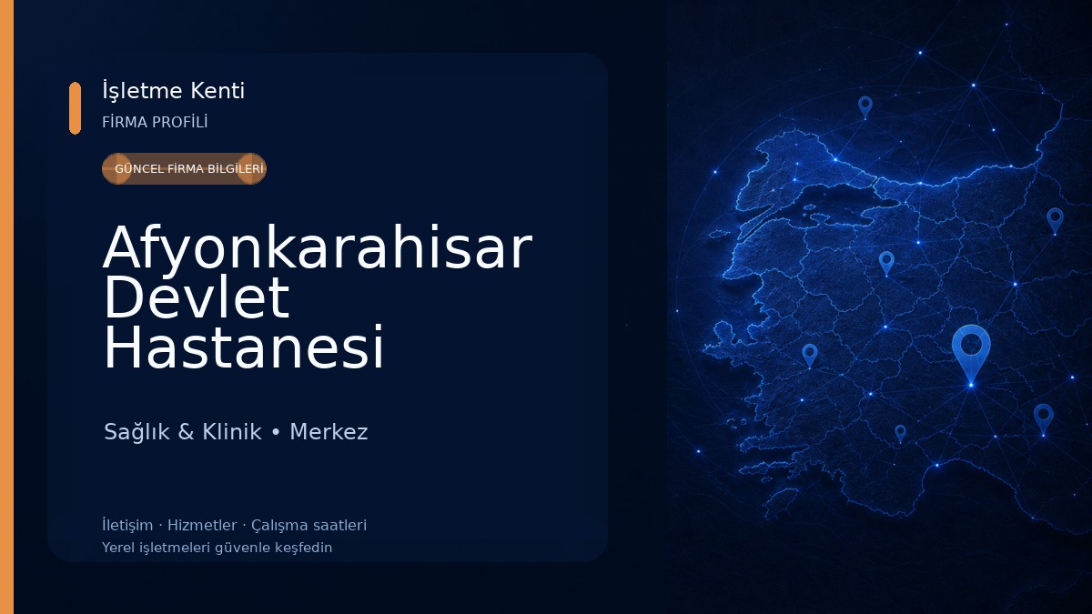 Afyonkarahisar Devlet Hastanesi Sağlık & Klinik