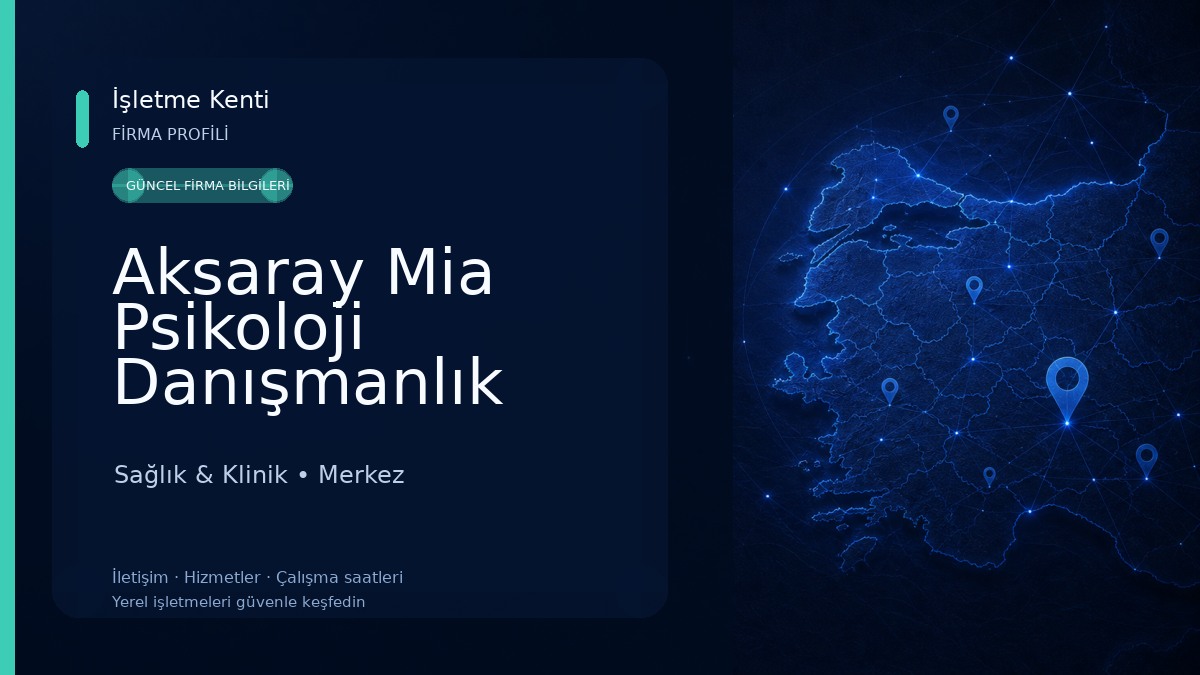 Aksaray Mia Psikoloji Danışmanlık Dikkat ve Algı Geliştirme Merkezi Sağlık & Klinik