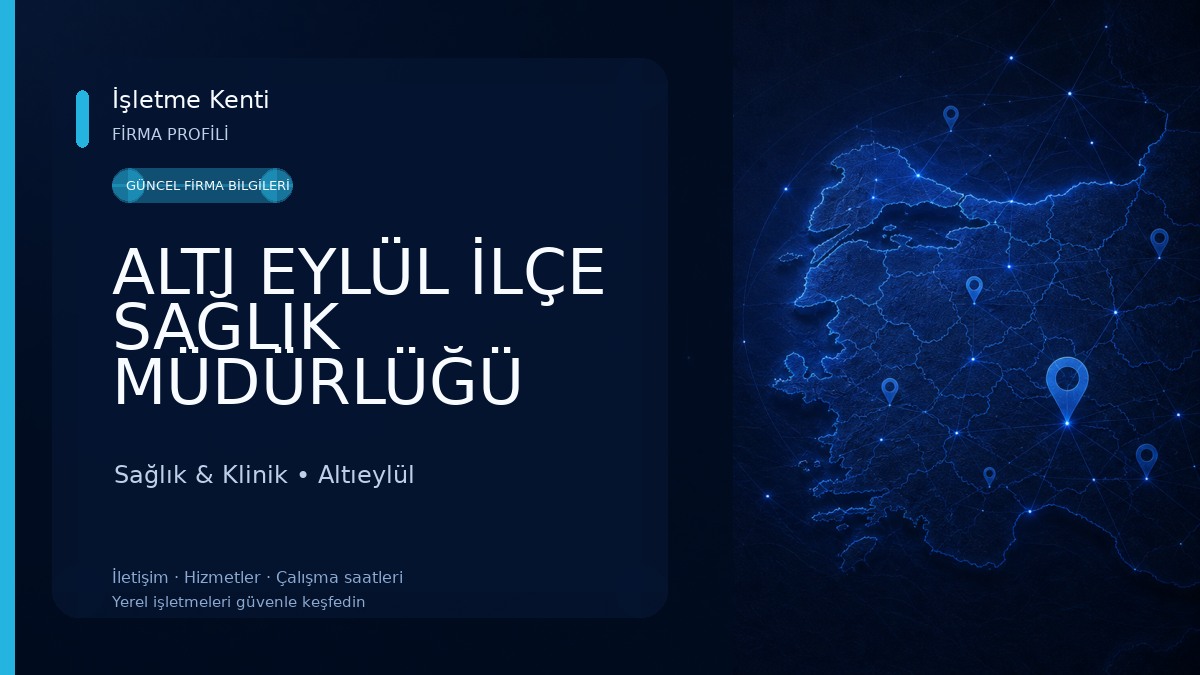 ALTI EYLÜL İLÇE SAĞLIK MÜDÜRLÜĞÜ Sağlık & Klinik
