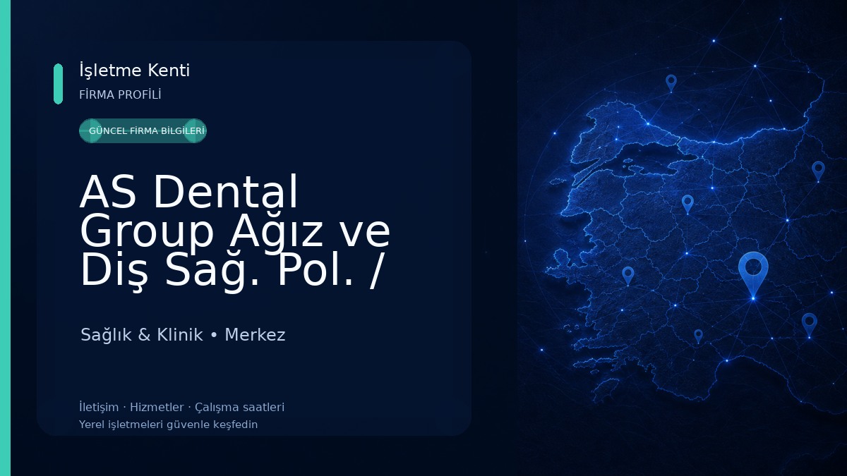AS Dental Group Ağız ve Diş Sağ. Pol. / Aksaray Şubesi Diş Kliniği Polikliniği Sağlık & Klinik