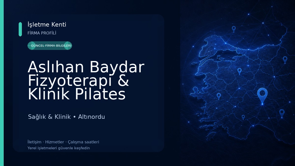 Aslıhan Baydar Fizyoterapi & Klinik Pilates Merkezi Sağlık & Klinik