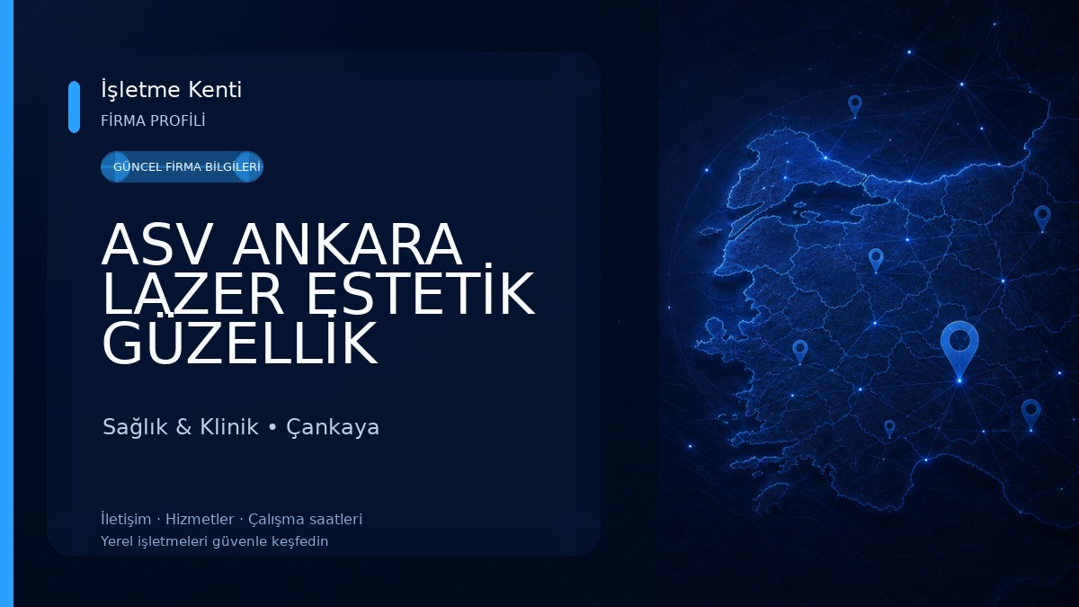 ASV ANKARA LAZER ESTETİK GÜZELLİK KOZ.LTD.ŞTİ. (ÖZEL ASV ANKARA POLİKLİNİĞİ) Sağlık & Klinik