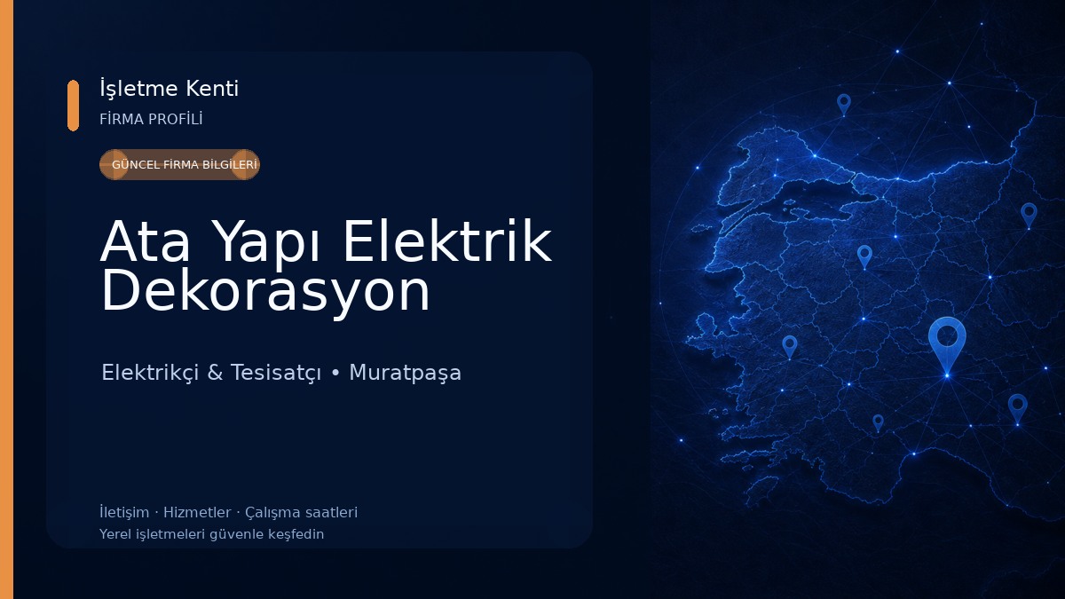 Ata Yapı Elektrik Dekorasyon 