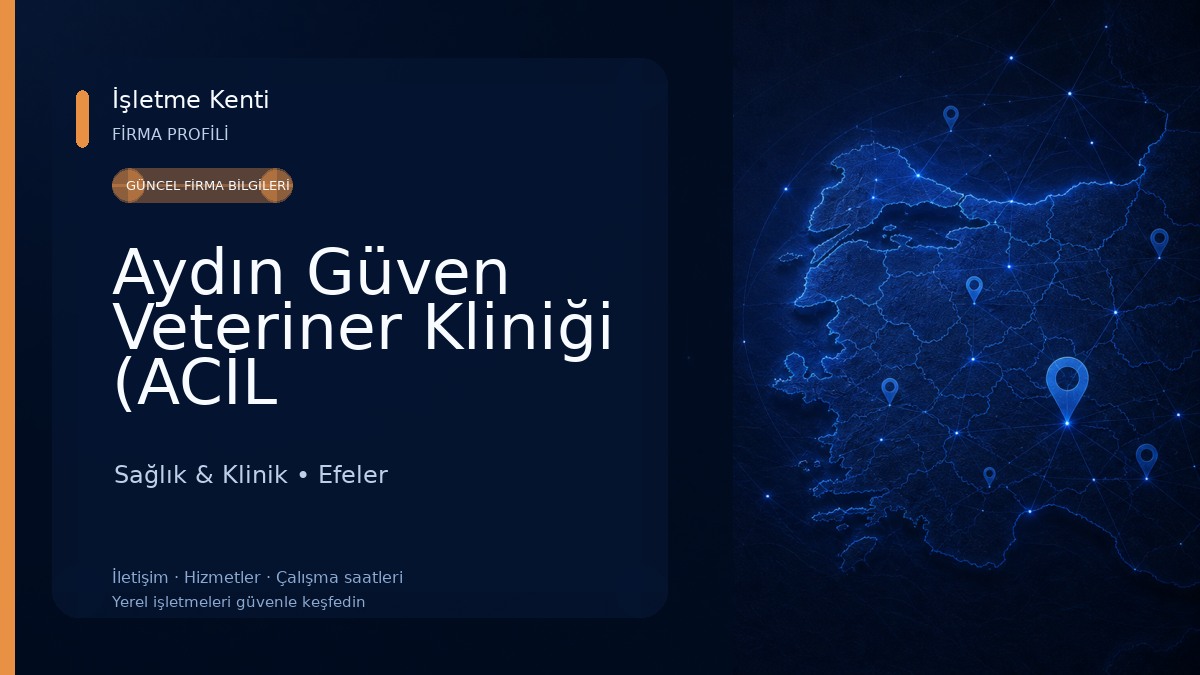 Aydın Güven Veteriner Kliniği (ACİL DURUMLAR İÇİN 7/24 📞 ) Aydın Merkez(Efeler) Sağlık & Klinik