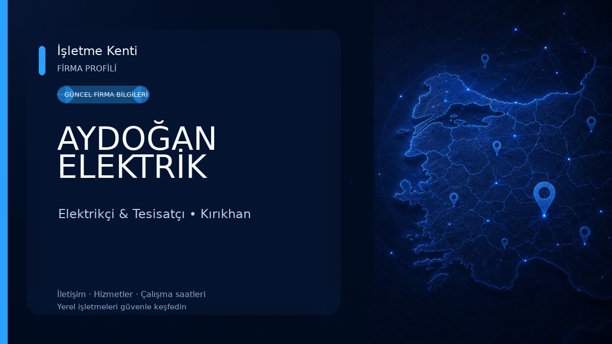 AYDOĞAN ELEKTRİK Elektrikçi & Tesisatçı