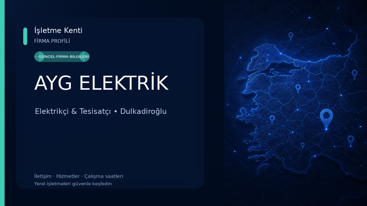 AYG ELEKTRİK Elektrikçi & Tesisatçı