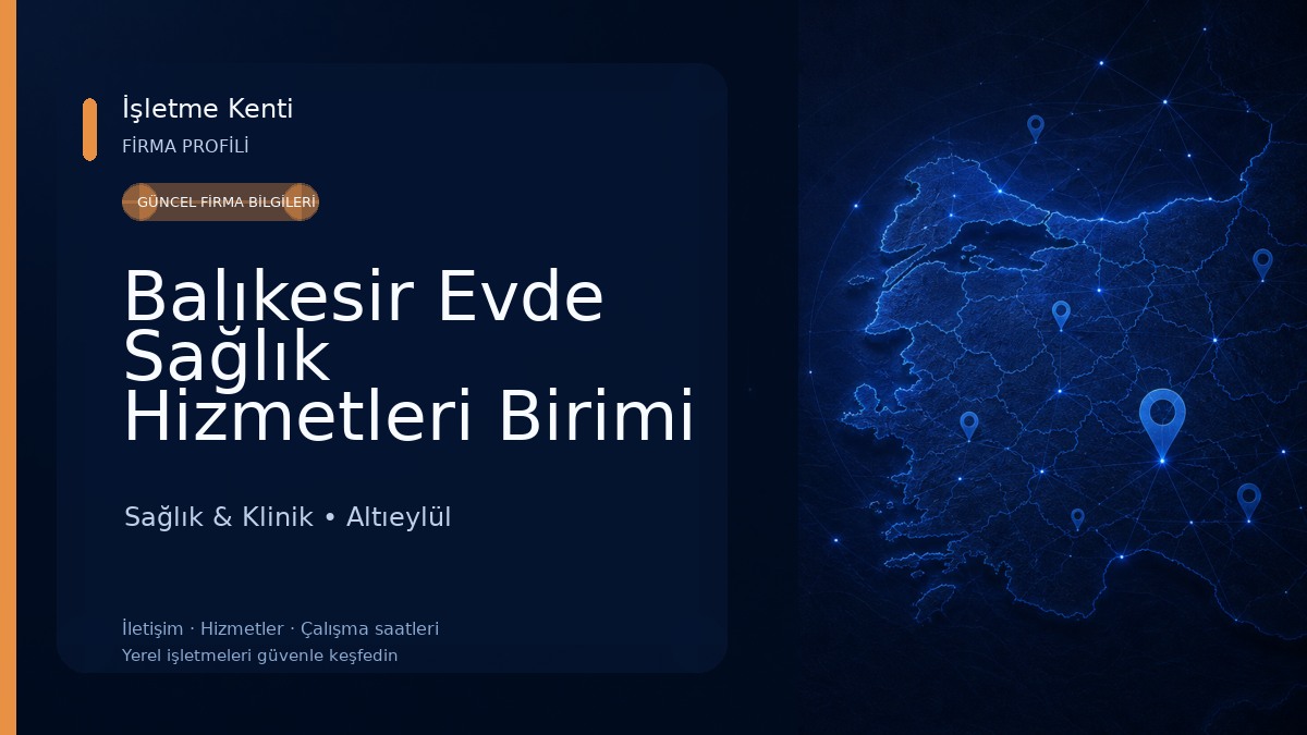 Balıkesir Evde Sağlık Hizmetleri Birimi Sağlık & Klinik