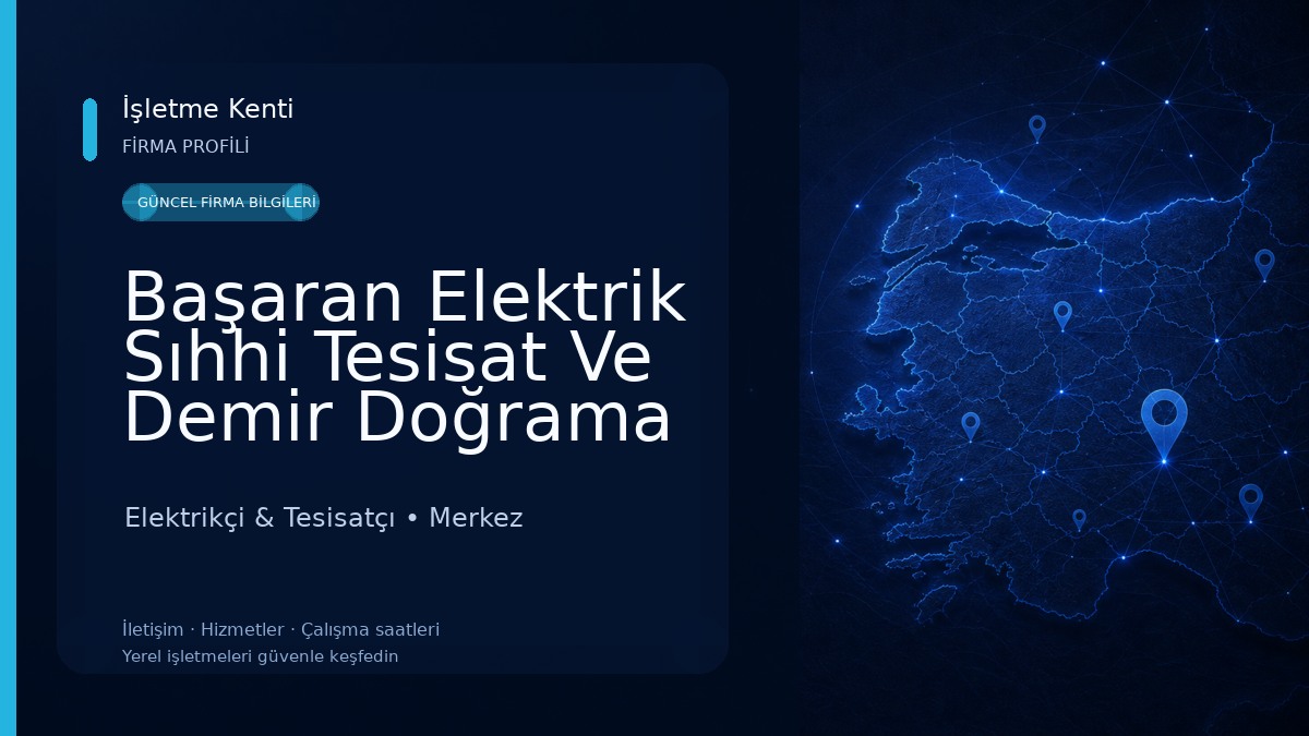 Başaran Elektrik Sıhhi Tesisat Ve Demir Doğrama 