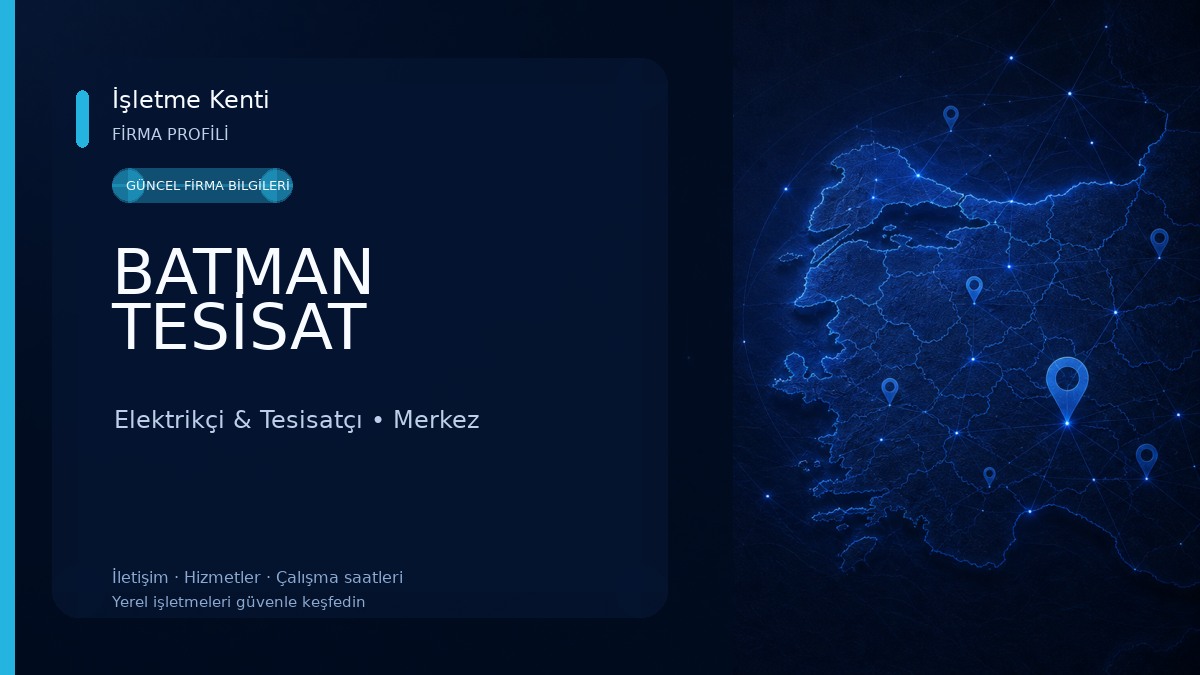 BATMAN TESİSAT Elektrikçi & Tesisatçı