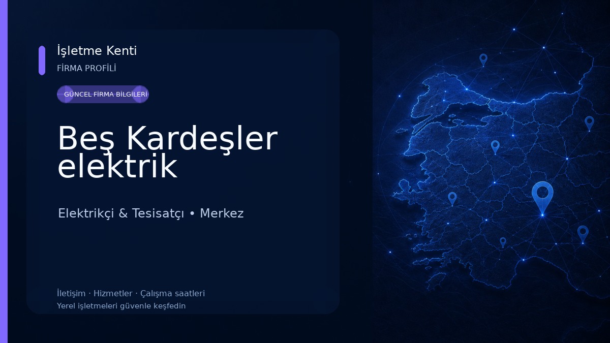Beş Kardeşler elektrik