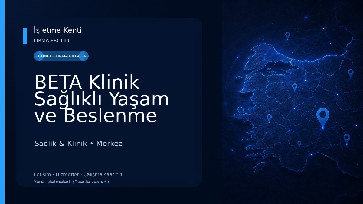 BETA Klinik Sağlıklı Yaşam ve Beslenme Merkezi Sağlık & Klinik