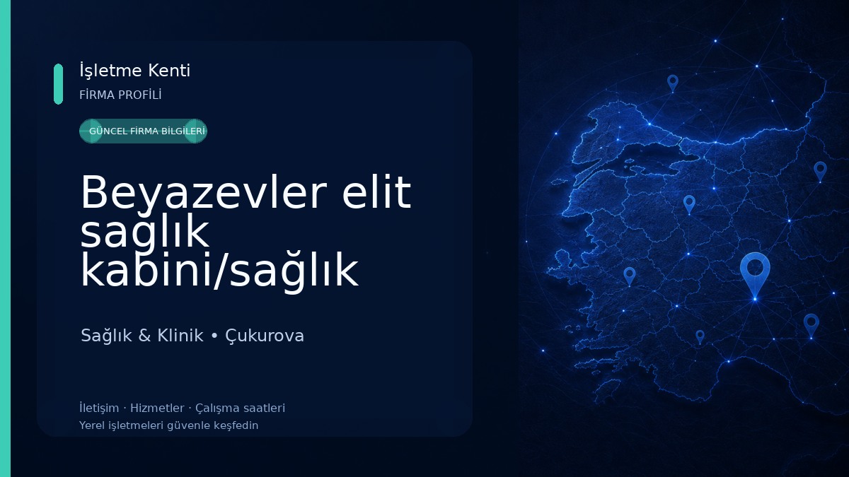 Beyazevler elit sağlık kabini/sağlık meslek hizmet birimi Sağlık & Klinik