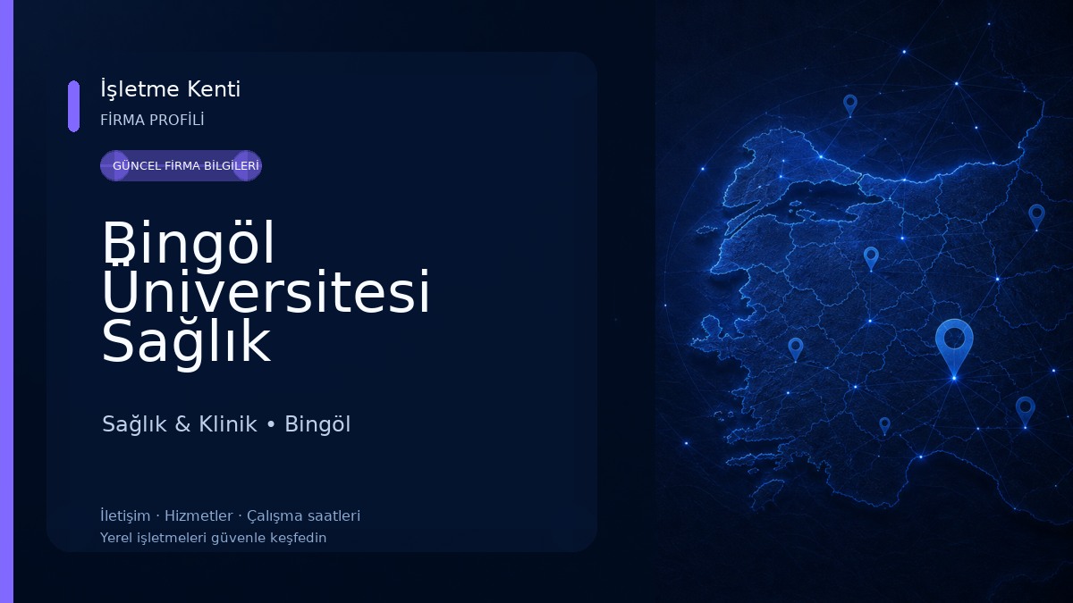 Bingöl Üniversitesi Sağlık Hizmetleri Meslekyükokulu