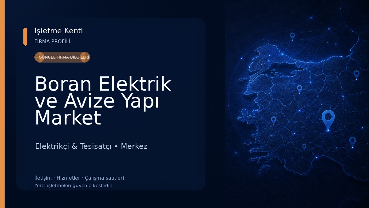 Boran Elektrik ve Avize Yapı Market