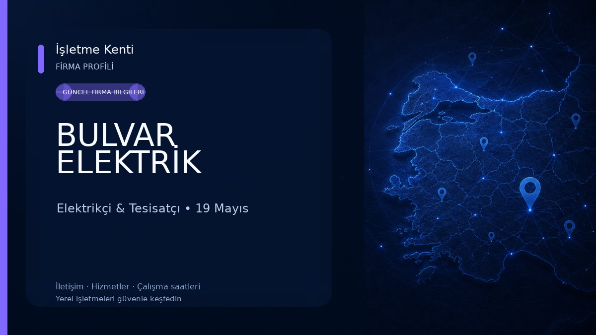 BULVAR ELEKTRİK Elektrikçi & Tesisatçı