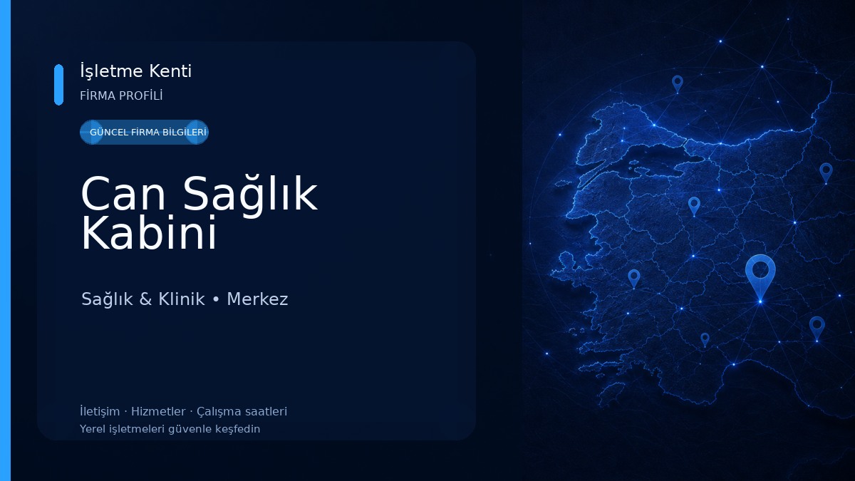 Can Sağlık Kabini Sağlık & Klinik