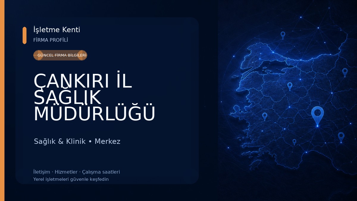 ÇANKIRI İL SAĞLIK MÜDÜRLÜĞÜ ZÜBEYDE HANIM AİLE SAĞLIĞI MERKEZİ