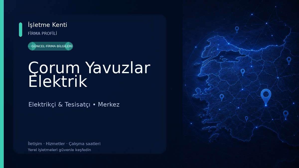 Çorum Yavuzlar Elektrik