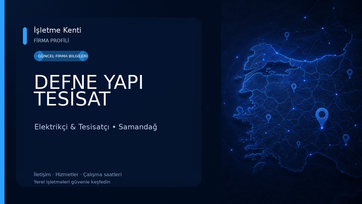 DEFNE YAPI TESİSAT Elektrikçi & Tesisatçı