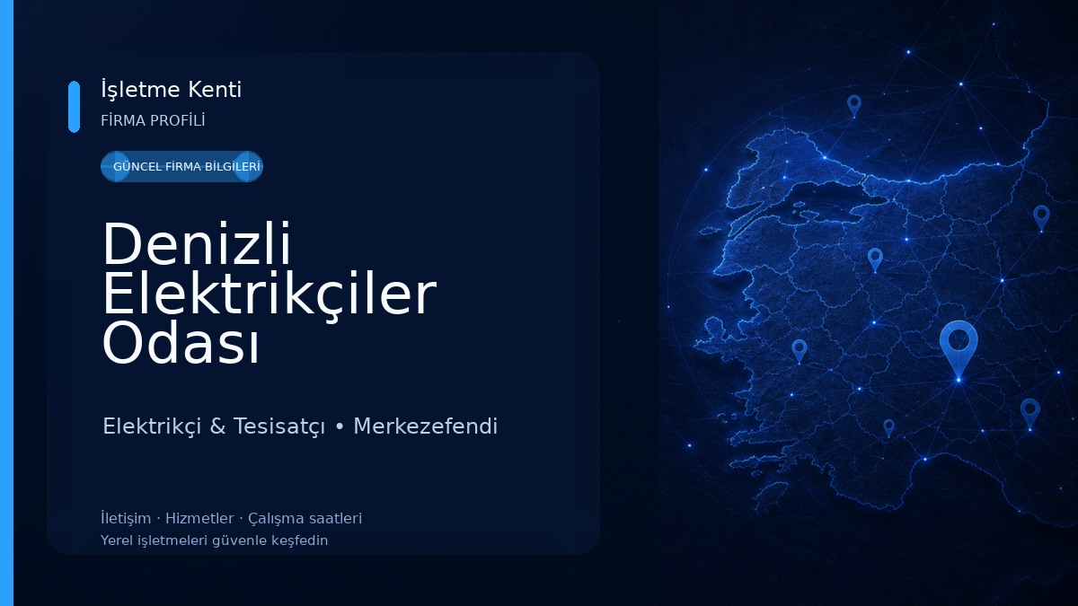 Denizli Elektrikçiler Odası Elektrikçi & Tesisatçı