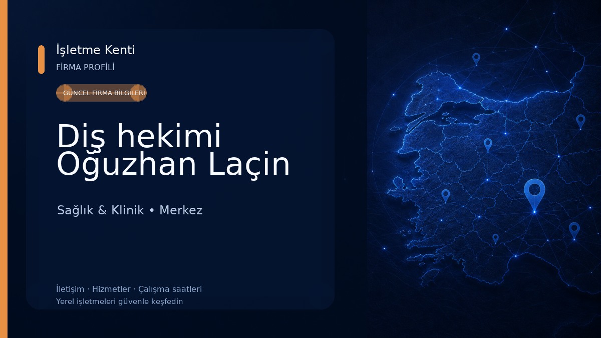 Diş hekimi Oğuzhan Laçin