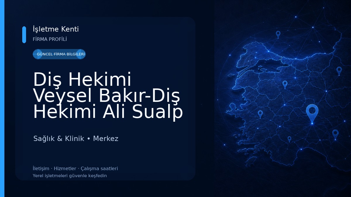 Diş Hekimi Veysel Bakır-Diş Hekimi Ali Sualp Aura Dent 
