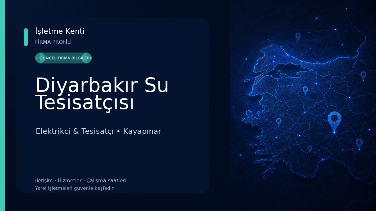 Diyarbakır Su Tesisatçısı