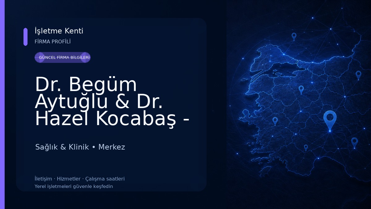 Dr. Begüm Aytuğlu & Dr. Hazel Kocabaş - Bolu Diş Kliniği 