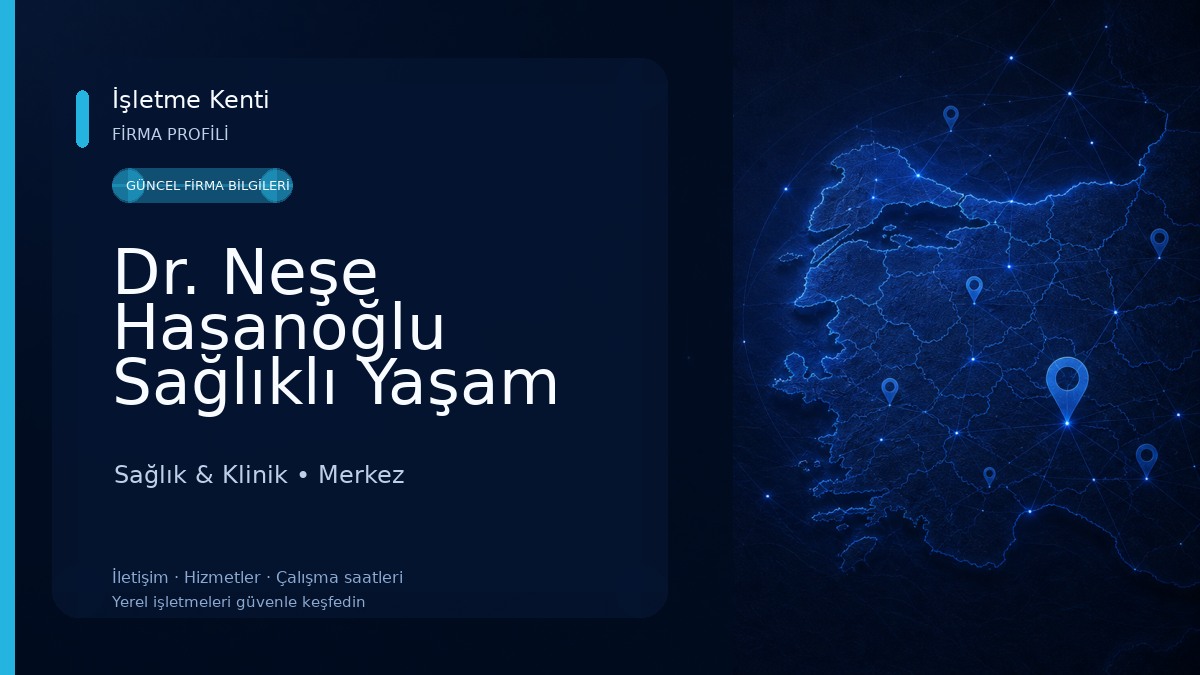 Dr. Neşe Hasanoğlu Sağlıklı Yaşam Kliniği Sağlık & Klinik
