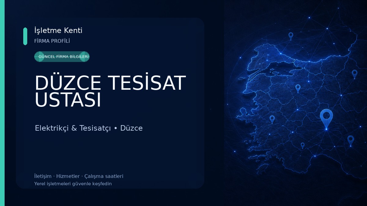 DÜZCE TESİSAT USTASI 