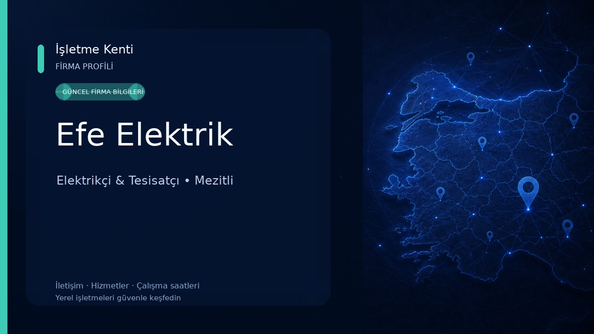 Efe Elektrik Elektrikçi & Tesisatçı