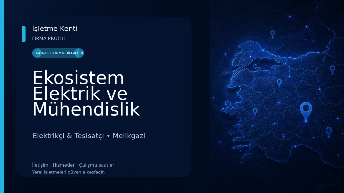 Ekosistem Elektrik ve Mühendislik Elektrikçi & Tesisatçı