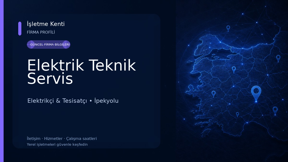 Elektrik Teknik Servis Elektrikçi & Tesisatçı