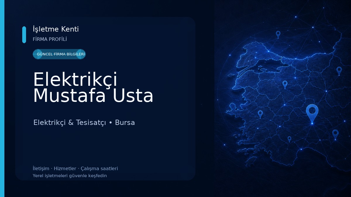Elektrikçi Mustafa Usta Elektrikçi & Tesisatçı