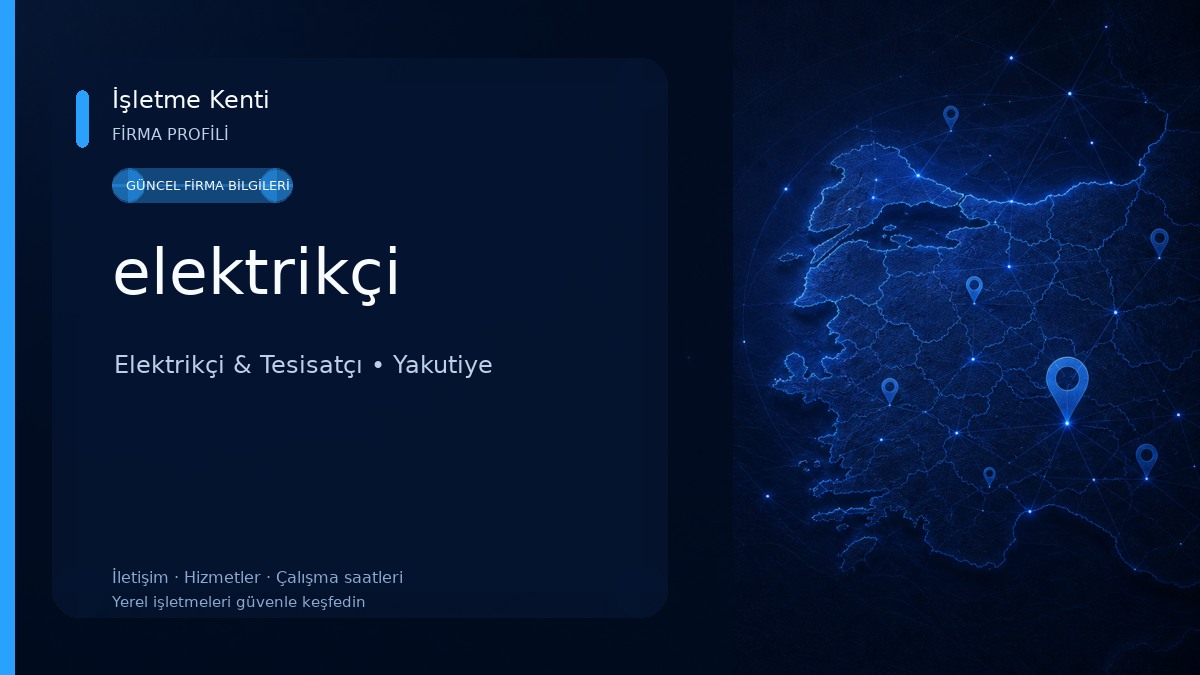 elektrikçi Elektrikçi & Tesisatçı