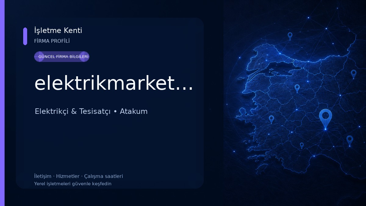 elektrikmarketi.net Elektrikçi & Tesisatçı