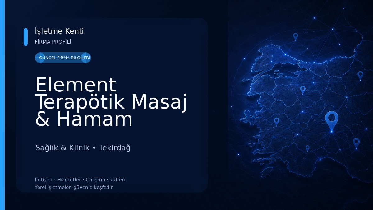 Element Terapötik Masaj & Hamam Sauna