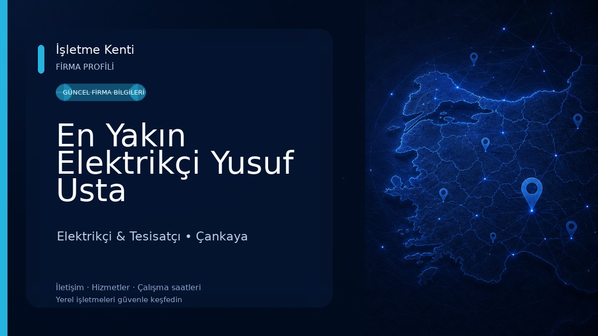 En Yakın Elektrikçi Yusuf Usta Elektrikçi & Tesisatçı