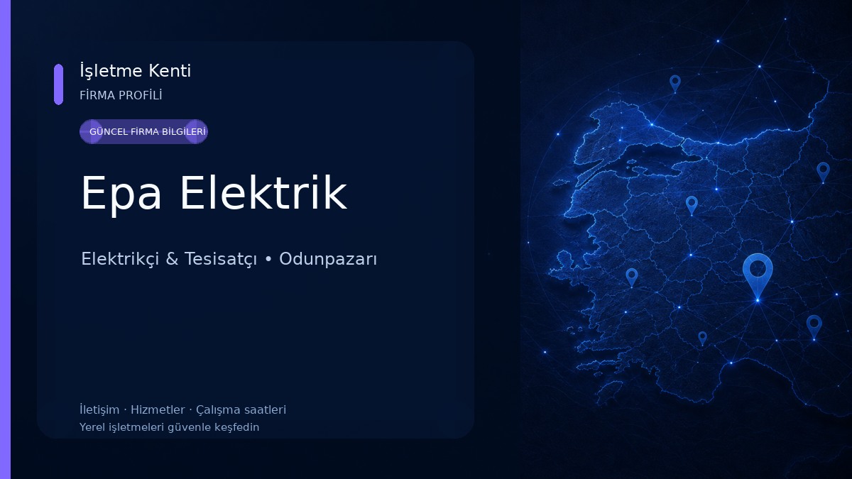 Epa Elektrik Elektrikçi & Tesisatçı