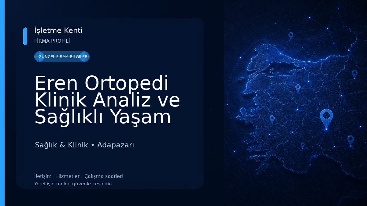 Eren Ortopedi Klinik Analiz ve Sağlıklı Yaşam Merkezi Podoloji