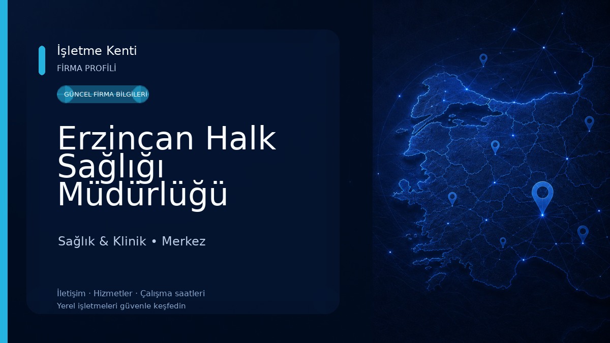 Erzincan Halk Sağlığı Müdürlüğü