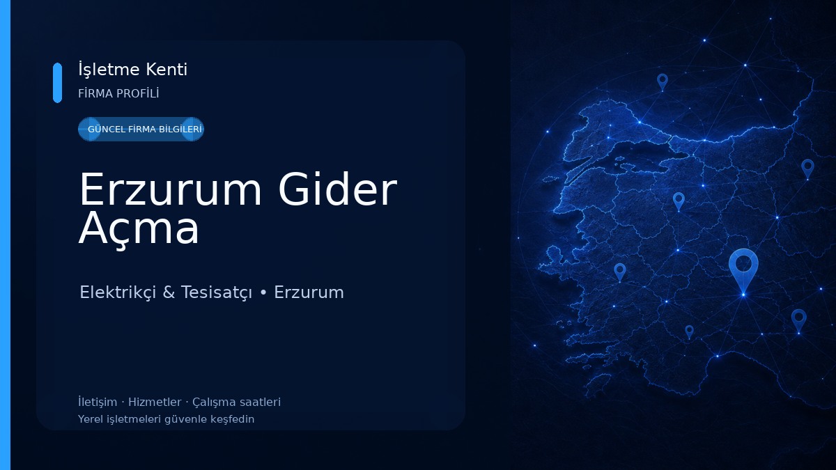 Erzurum Gider Açma 