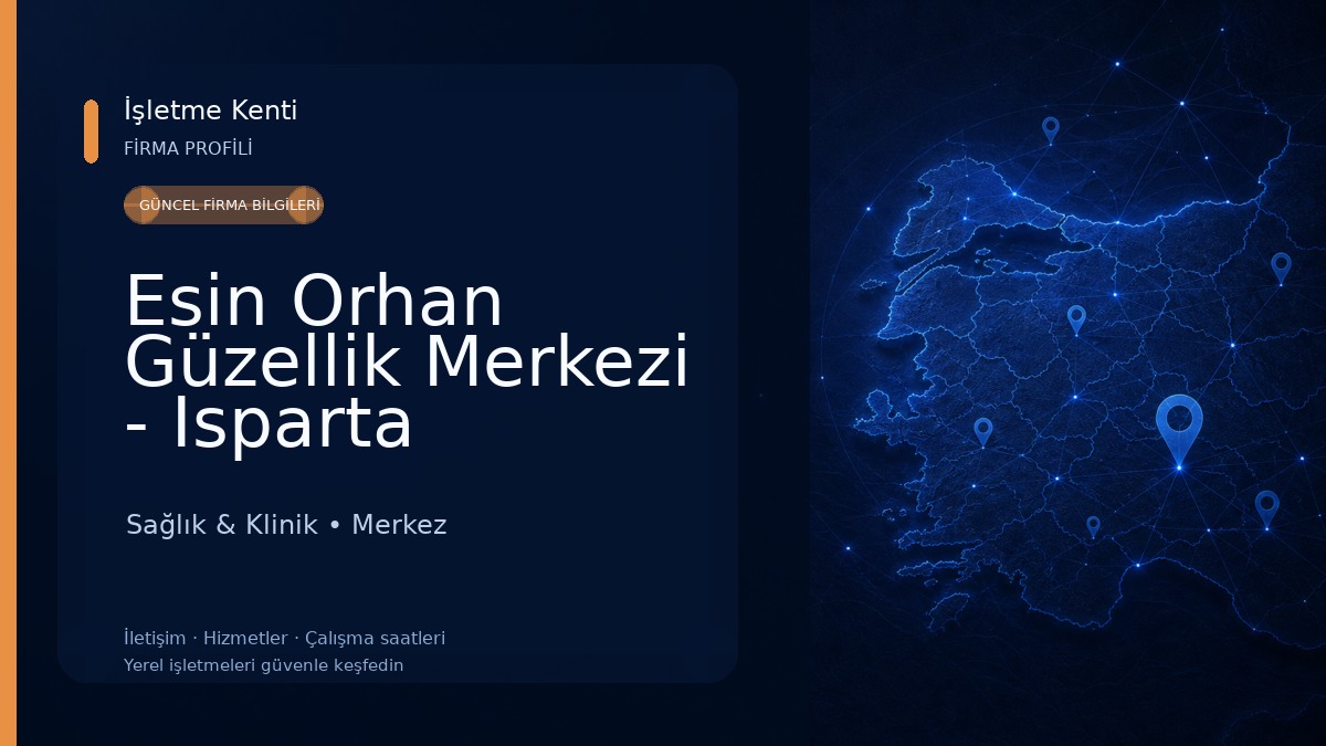 Esin Orhan Güzellik Merkezi - Isparta Güzellik Salonu | Isparta Lazer Epilasyon | Isparta Cilt Bakımı Sağlık & Klinik