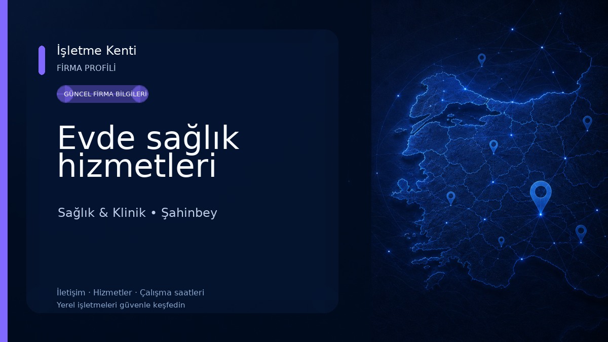 Evde sağlık hizmetleri